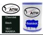 Preview: Chevrolet, Black, 19U / WA990A: 500ml Lackdose, von ATW Autoteile West.